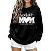 Women's Casual Neck Long Sleeve Pullover Sweatshirt, 2027 for Everyday Wear