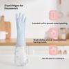 Floral Pattern Household Latex Waterproof Cleaning Gloves Kitchen Dishwashing Laundry Wear Resistant Rubber Housework