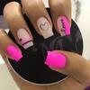 Nail Art Simple Fashion Valentine'S Day Collection Love French Glitter Medium And Long Wear Nail