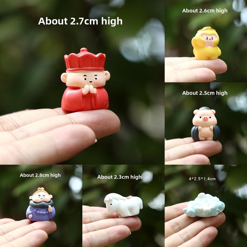 De Reis Naar Het Westen Apenkoning Tang Monk Varkenshoofd Karakter Mini Ornamenten Set Voor Verzamelaars En Fans