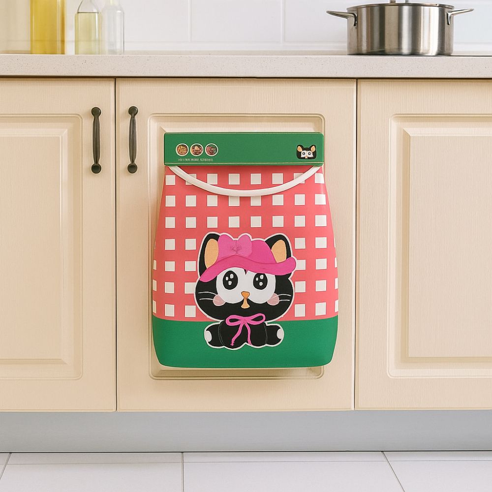 2Pcs Large Capacity Garbage Bag Holder Self Adhesive Underwear Socks Storage Bag  Kitchen