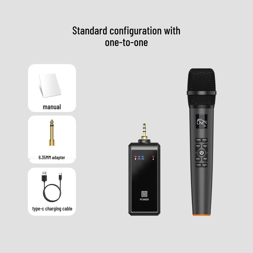 Reverb Universal Wireless Microphone: Home KTV, Outdoor, Stage, Live Broadcast, Professional 2.4G.