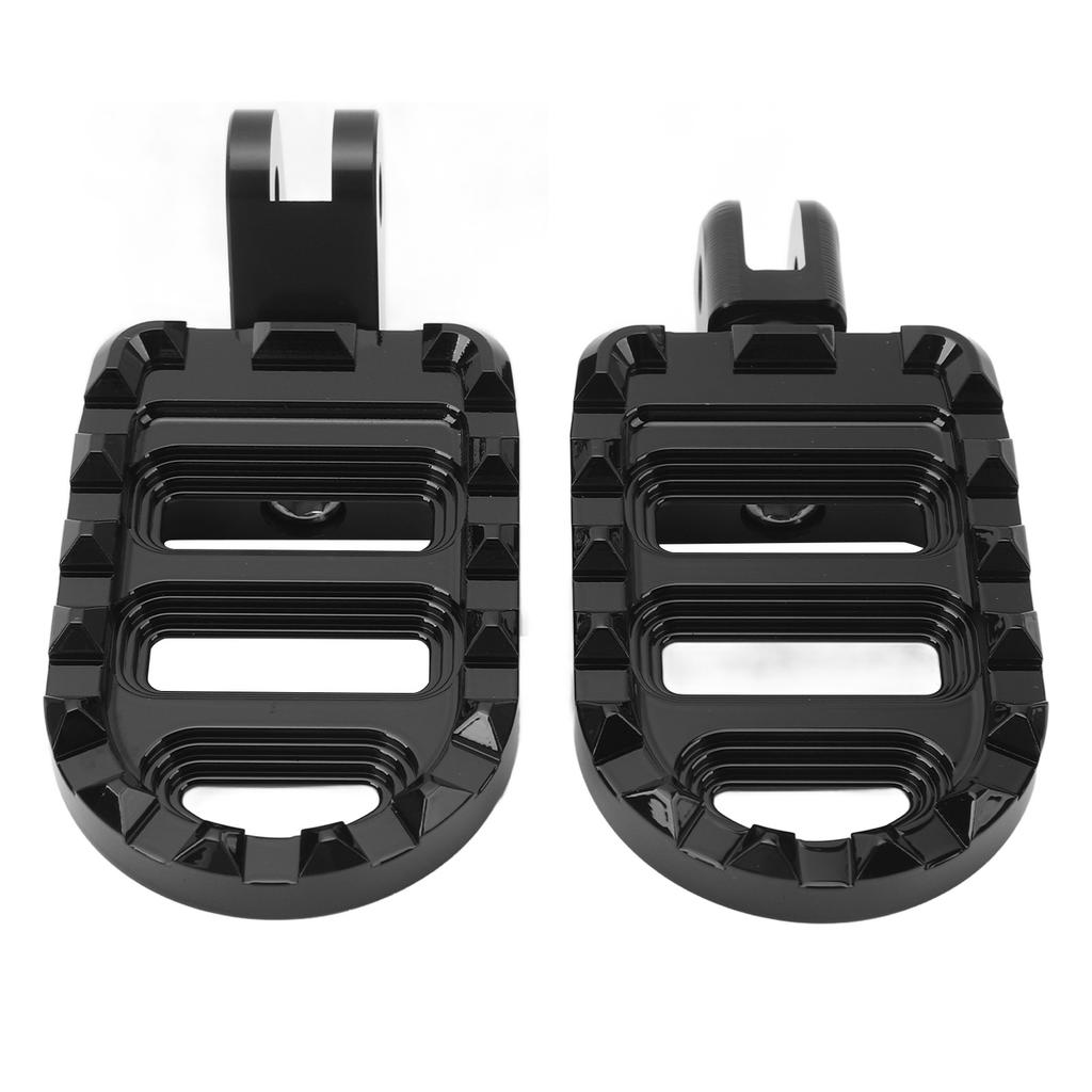 1 Pair of Front Foot Pegs Aluminum Anti Slip Motorcycle Front Footrest Pedal Set for Motorbike