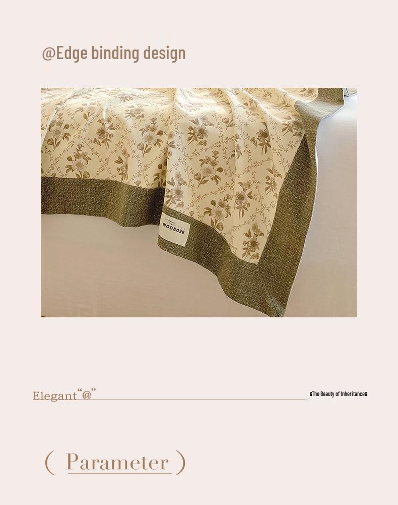 A-Class 100% Cotton Coarse Cloth Soft Bed Sheet for All Seasons