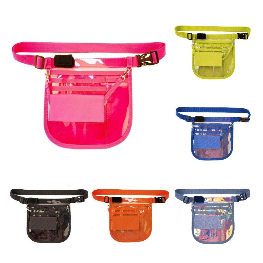 Multi-Compartment Nurse Fanny Pack Waterproof Nurse Organizer Belt PVC Nurse Pouch Case  Women