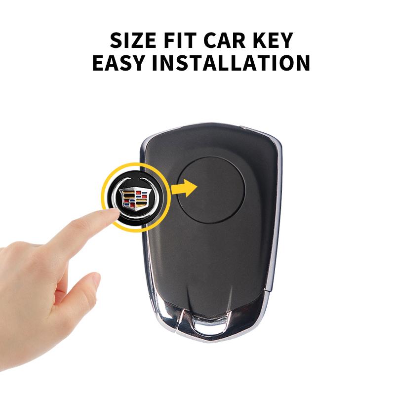 25mm Auto Sleutel Embleem Stickers Auto Bediening Sleutel Logo Accessoires Voor Cadillac Escalade CTS ATS SRX STS XT5 XT4 XT6 XTS CT4