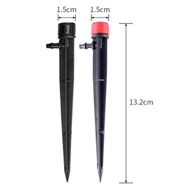 10Pcs Floor Mounted 13Cm 8-Hole Integrated Rod Garden Irrigation Nozzle Adjustable Sprinkler Emitter Yard Watering Dripper
