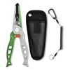 Multi-Functional Aluminum Fishing Pliers with Fish Gripper, Line Cutter, Hook Remover, and Split Ring Tool