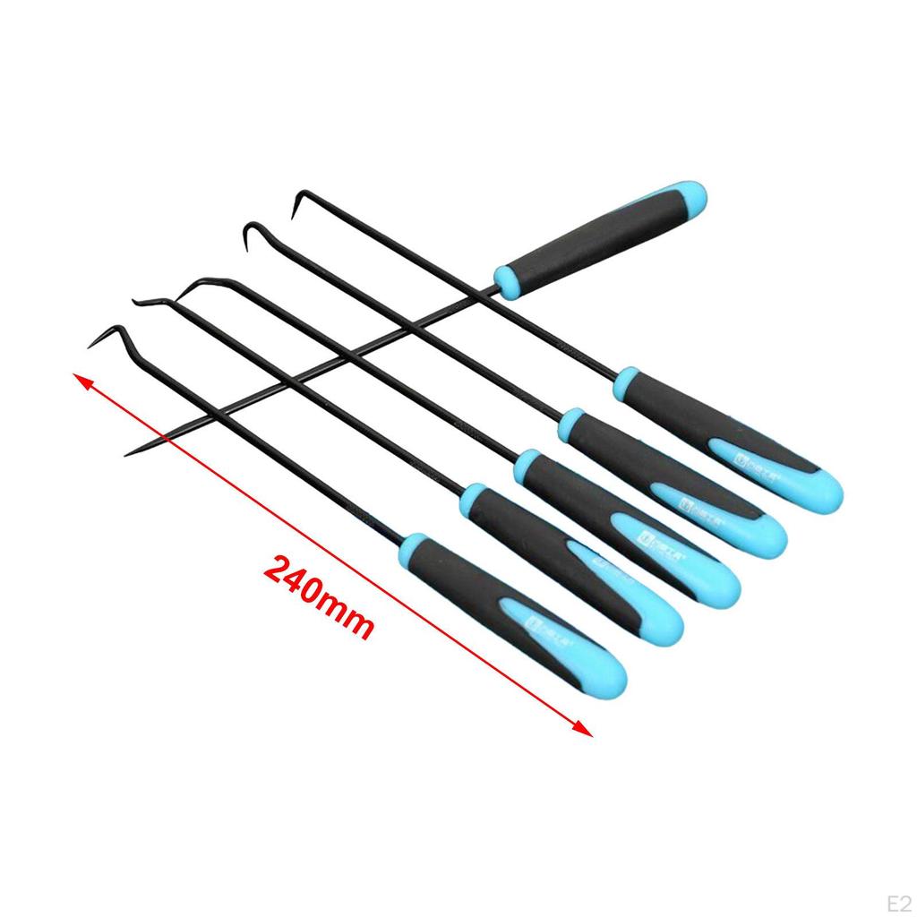 6x Car Oil Seal Hook Puller Remover Pick and Set 24cm for Industrial