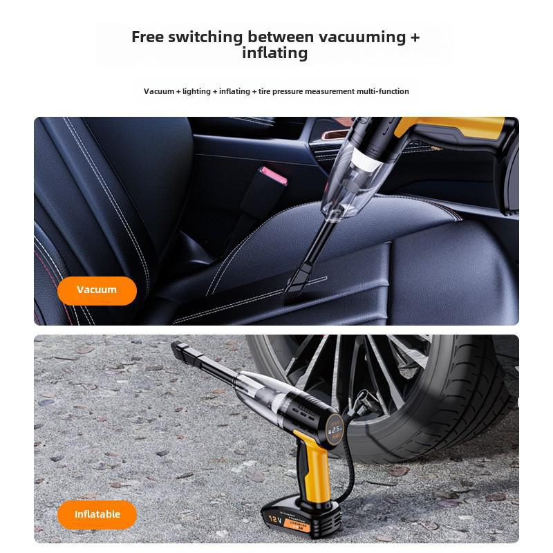 High-Power Dual-Purpose Car Air and Vacuum Pump