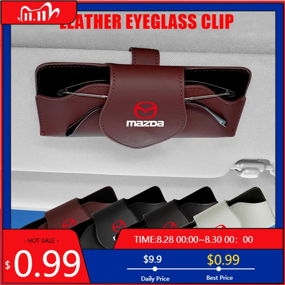 2025 Heiß 1 Stück Auto Brillenetui Sonnenbrille Schutz Aufbewahrungsbox Clip Für Mazda Axela Atenza MS Speed CX-3 CX-5 CX-8 demio MPS Ac