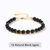 JD Natural Stone Green Aventurine 6mm Round Bead Stainless Steel Bracelet Women Trendy Adjustable Reiki Healing Jewelry Female