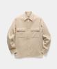 Kueo Textured Wool Cotton Shirt (Ivory)