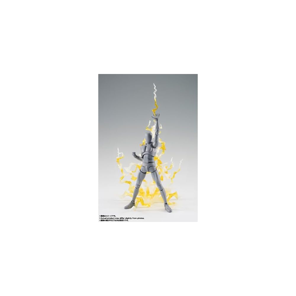 TAMASHII NATIONS Soul Effect Thunder Yellow Version Non-Scale ABS PVC Painted Figure for S.H. Figuarts