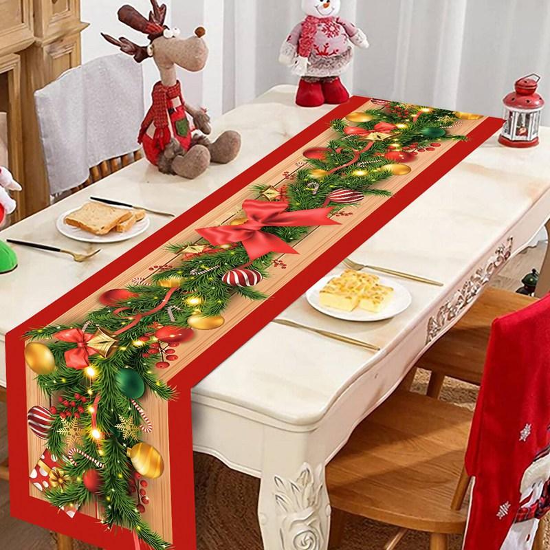 Christmas Disposable Tablecloth Christmas Decorations for Home 2026 Table Cover Navidad Noel New Year Gifts Dining Table Decor