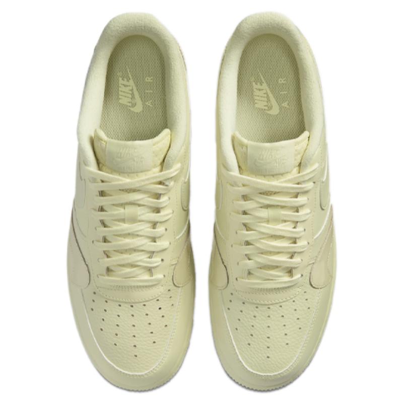 Nike Air Force 1 Low Misplaced Swooshes Pale Yellow Sneakers CK7214-700