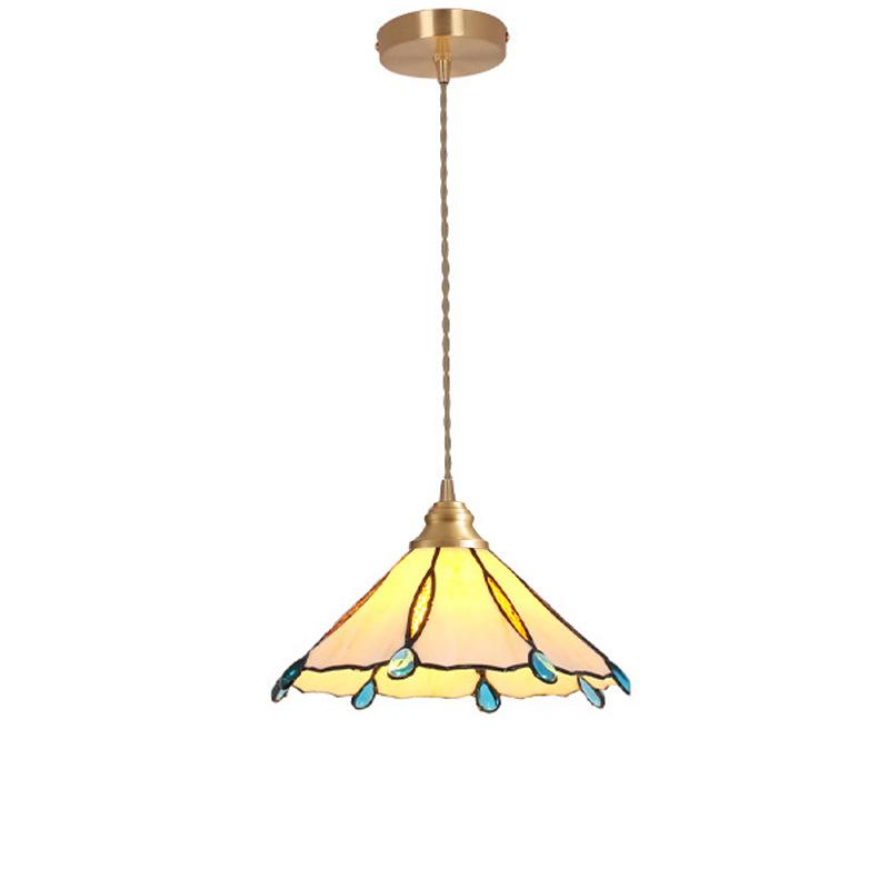 Tiffany Pendant Lights Vintage Stained Glass Led Hanging Lamp for Living Room Home Decor Bedroom Retro Bar Suspension Luminaire