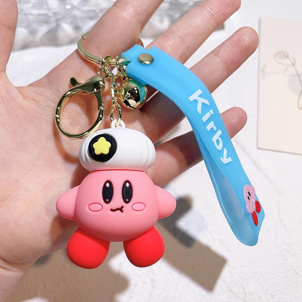 8 Styles Kirby Cartoon Keychains For Bag Car Key Chains Gift Decoration Accessories Anime Merchandise Action Figure