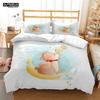 Soft, Comfortable Customizable Children's Luxury Bedding Set with Cute Bear Printed Quilt Cover & Pillow Cover