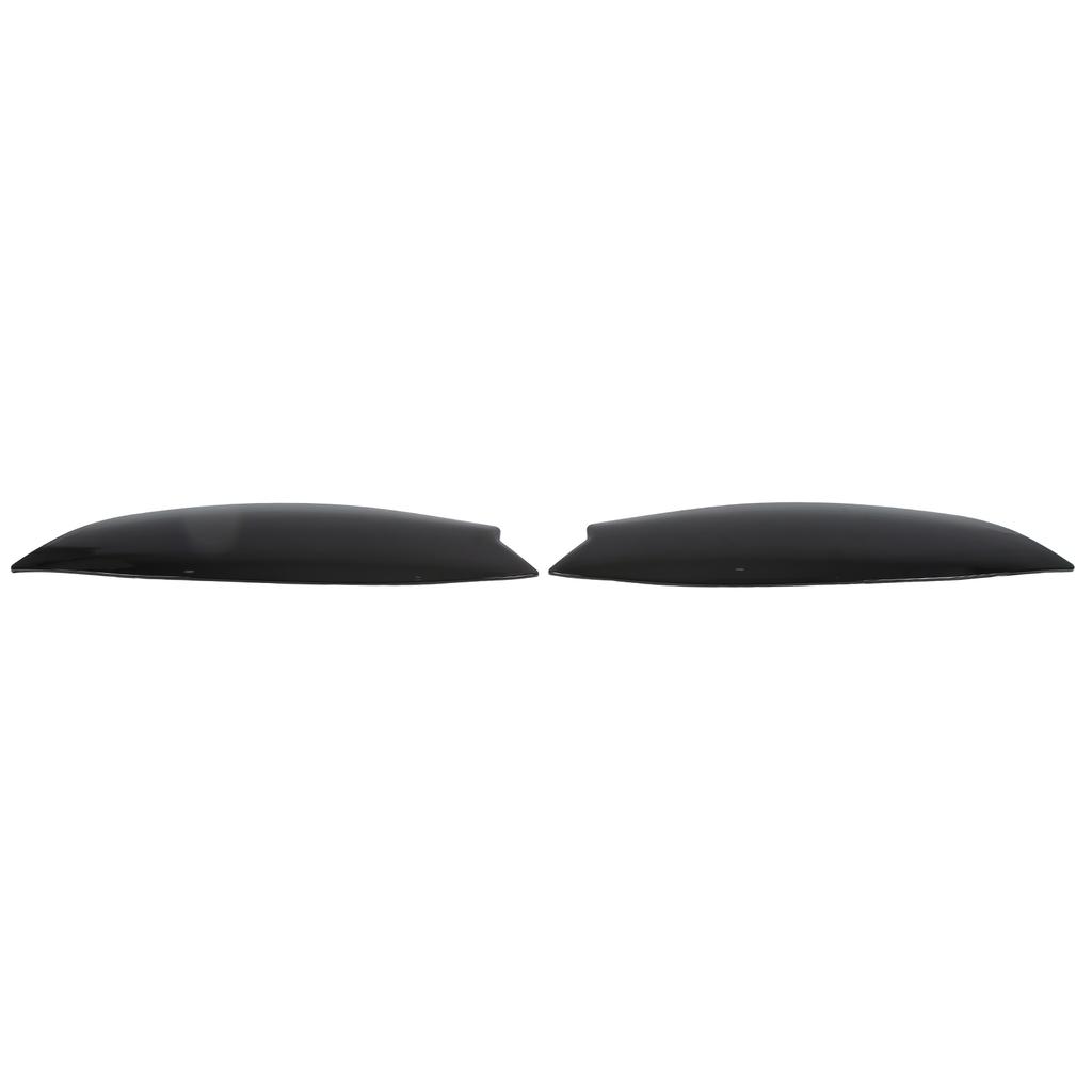 Pair Glossy Black Head Light Lamp Eyebrow Cover Trim Replacement for MK5 2003?2008