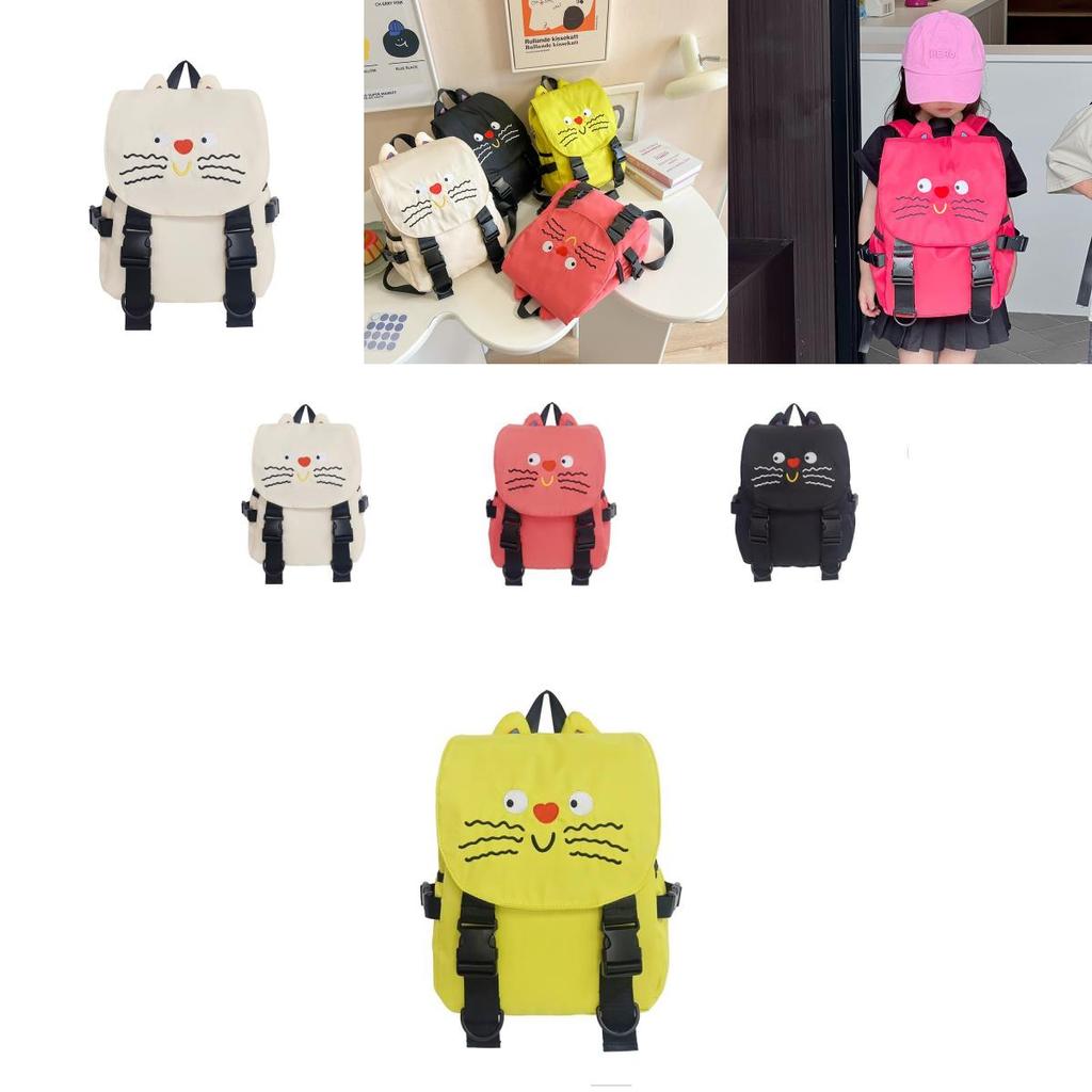 Adorable Cartoon Cat Backpack For Kids With Large Capacity And Breathable Fabric