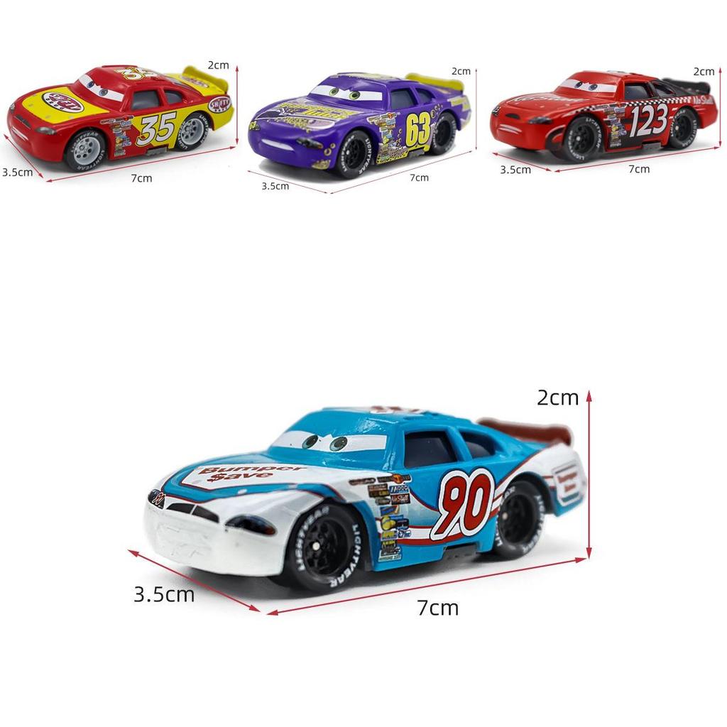 Strapazierfähige Autos Lightning Mcqueen Legierungs-Spielzeugmodell Sheriff und Cabrera für Kinder