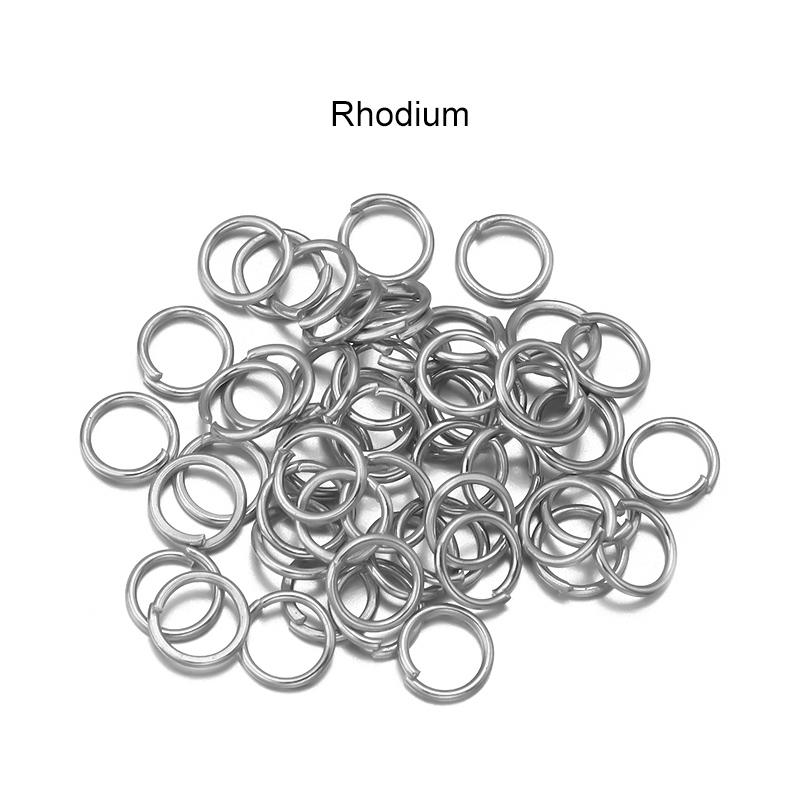 50-200pcs/Lot 3-20mm Open Single Loops Jump Rings Split Rings For Jewelry Finding Making DIY Accessories Connectors Supplies