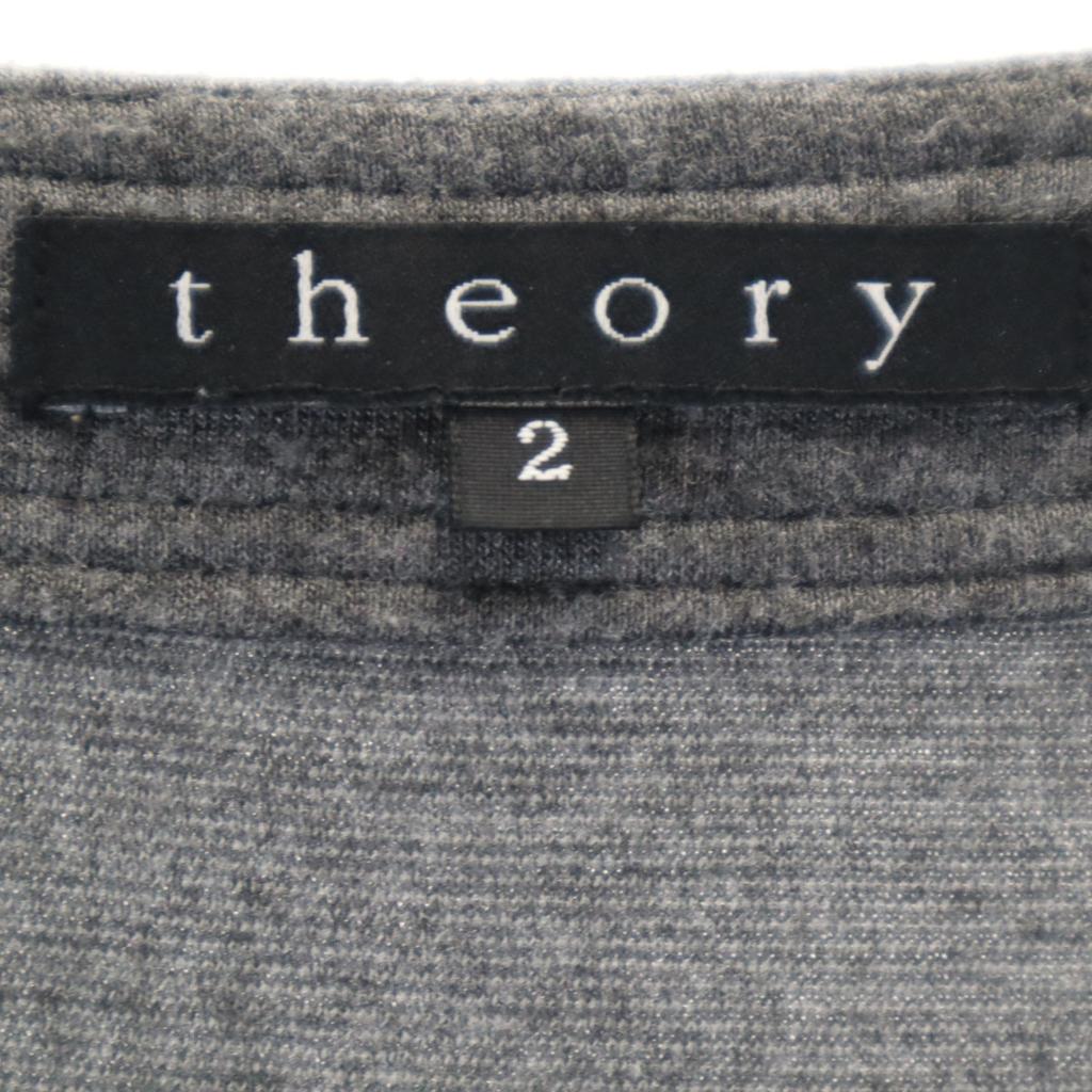theory made in Japan Short sleeve stretch one piece 2 gray Women Used