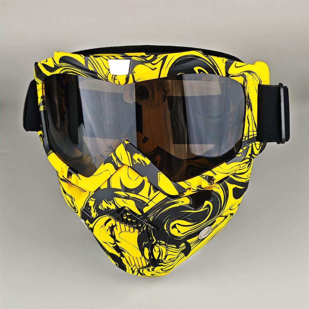 Moto Snow Goggles Mask UV400 Outdoor Riding Men's Windproof Sand Goggles Helmet Mask Mask