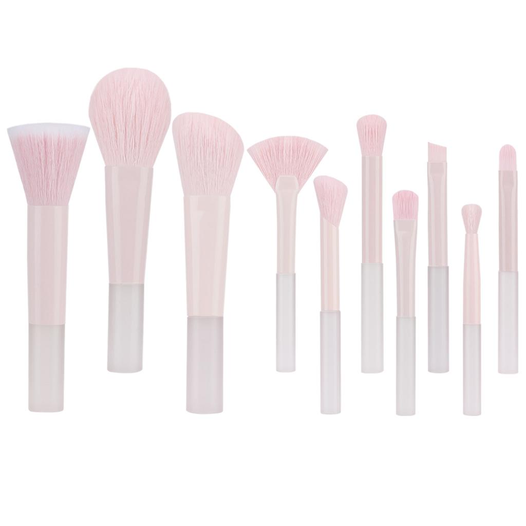 New Mini Makeup Brush Set 10PCS Eyeshadow Loose Powder Brush Travel Portable Soft Hair Makeup Tools Christmas Gift