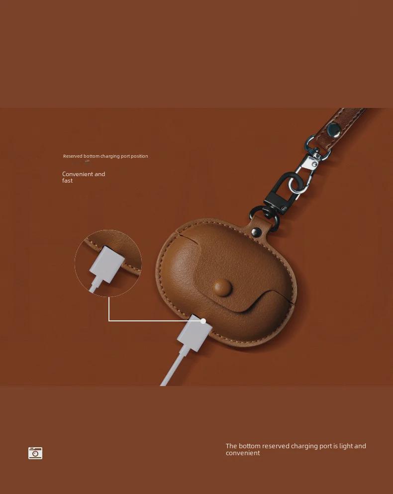 Funda Protectora de Cuero SoundPEATS Air3-Deluxe para Auriculares