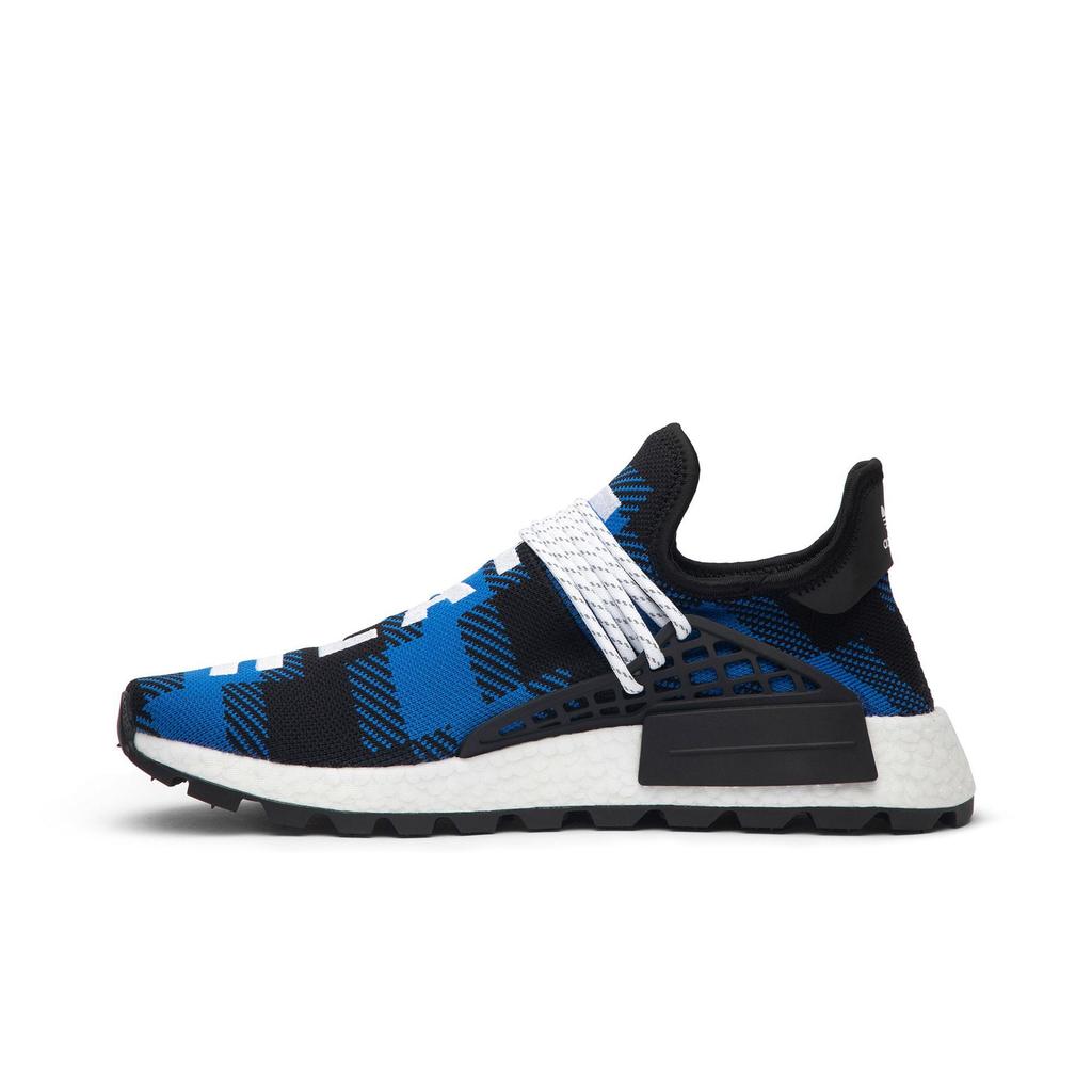 adidas NMD Human Race Trail 'Blue Plaid' (Unisex) Power Blue / Core Black / Cloud White Casual Shoes EF7387