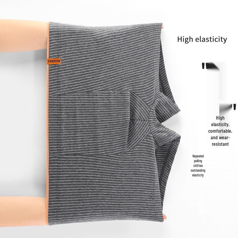 Men's Summer Antibacterial Ice Silk Seamless Boxer Briefs - Breathable, Ultra-Thin, Solid Color, Plus Size