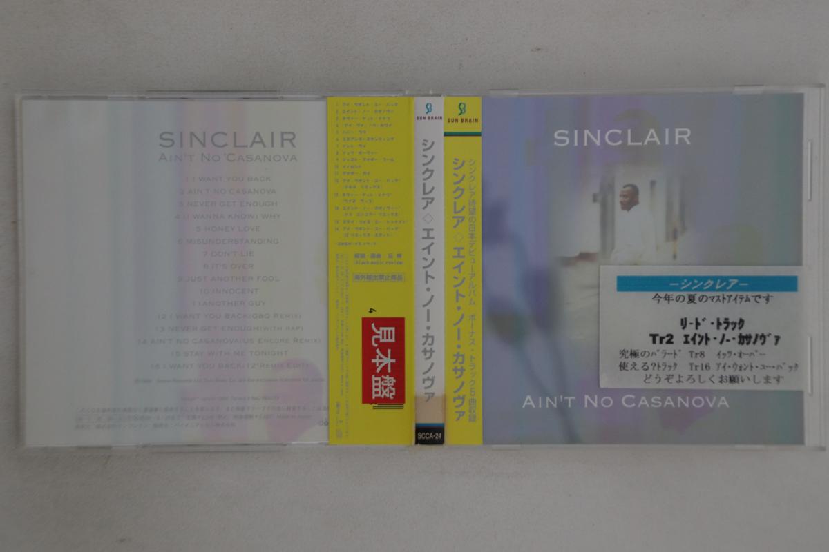 

CD SINCLAIR - Ain t No Casanova SCCA24PROMO DOME 1999 Japan Obi Soul/Funk Used