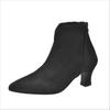 Women Luxury Pointed Toe Ankle Boots Fad Mid Heels Suede Shoes Winter Leather Shoes 2025 Trend Office Shoes Chelsea Botas Mujer