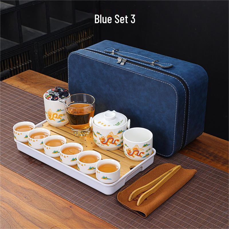 Qianxing Outdoor Travel Ceramic Kung Fu Tea Set