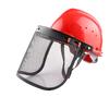 1Pc Garden Grass Trimmer Safety Helmet Hat With Full Face Mesh Protective Mask For Logging Brush Cutter Forestry Protection