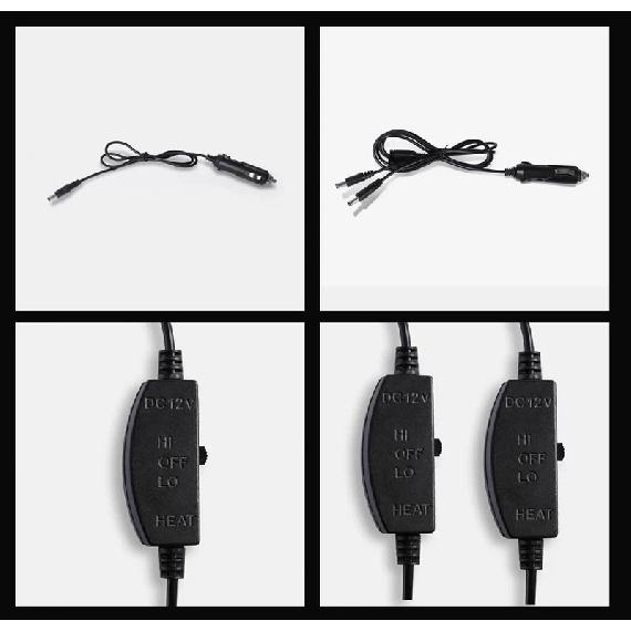 2pcs Winter Heated Car Seat Cover 12V Heating Warmer Car Seat Cushion Auto Universal Protector Cloak Cover Pads Set New Amagi