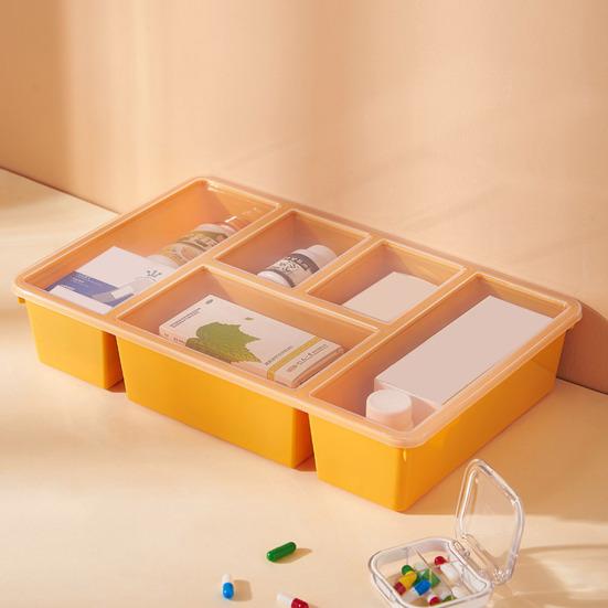 Crisper Multi Compartments Classification Storage Transparent Dustproof Large Capacity Snack Box Snack Container