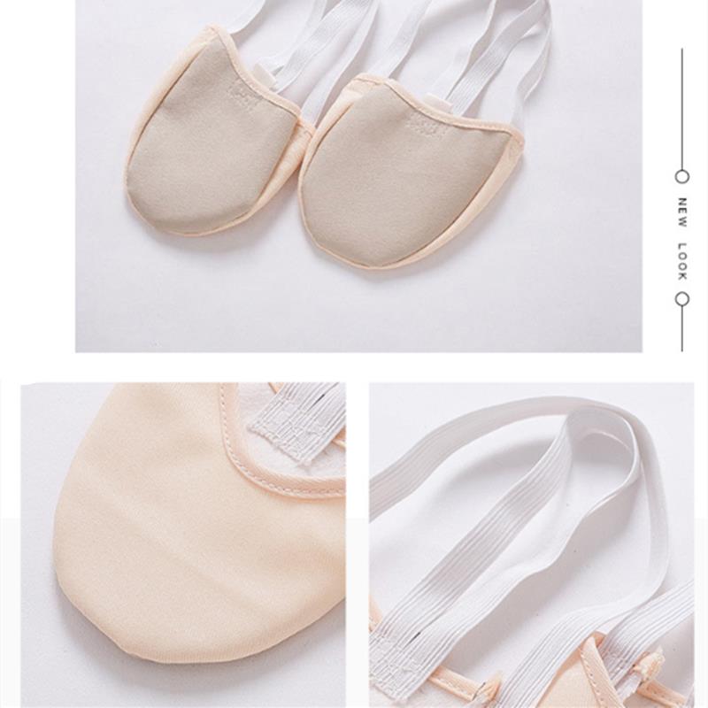 Half Length Rhythmic Gymnastics Equipment Soft Breathable Socks Knitted Sole Shoes Art Gym Child Adult Dancing Pads Insoles