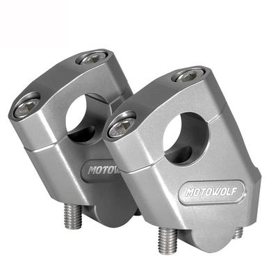 YUANYE Yamaha Motorcycle Handlebar Post 0.9 Inch (22 Mm) Compatible with MT-25 MT-03 XJR 400 TDM 900 FZ6R Etc Silver