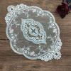 Nordic Lace Coaster Round Placemat Retro Flower Mesh Embroidery Table Place Restaurant Home Supplies Hotel Tablecloth Decor