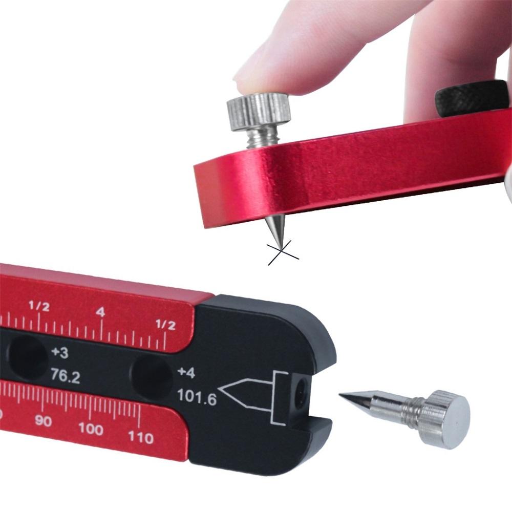 Aluminum Alloy Woodworking Compass Scribe Decoration Design Circle Drawing Tool Metric And Inch