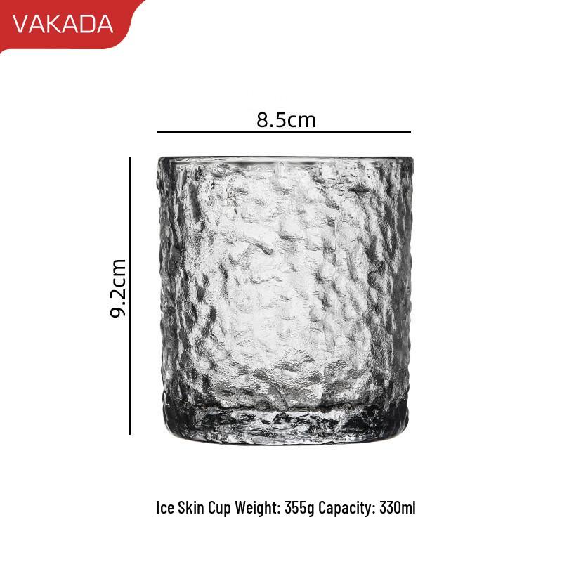 VAKADA Glass Whiskey & Beverage Tumbler
