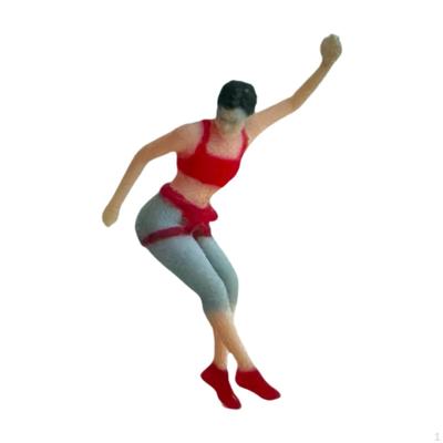 1/87 Miniature Figure Climbing Painted Diorama Scene Figurine for DIY Projects