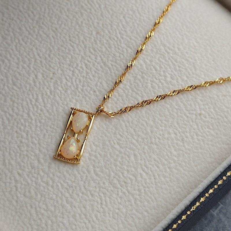 Women s Versatile Simple Exquisite Oval Necklace