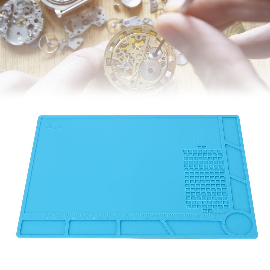 Mata do naprawy zegarków Gumowa Miękka Pozycja Śrubek Zegarmistrzowska Podkładka Robocza Antystatyczna Antypoślizgowa dla Zegarmistrzów Organizowanie