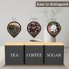 3pcs Coffee Bean Storage Tea Candy Cans, Perfect for Bar Supplies