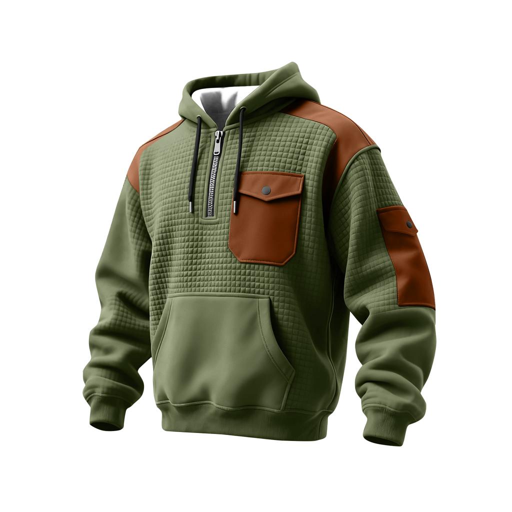 Sudadera con capucha de color para hombre Sudadera informal deportiva para hombre Talla grande