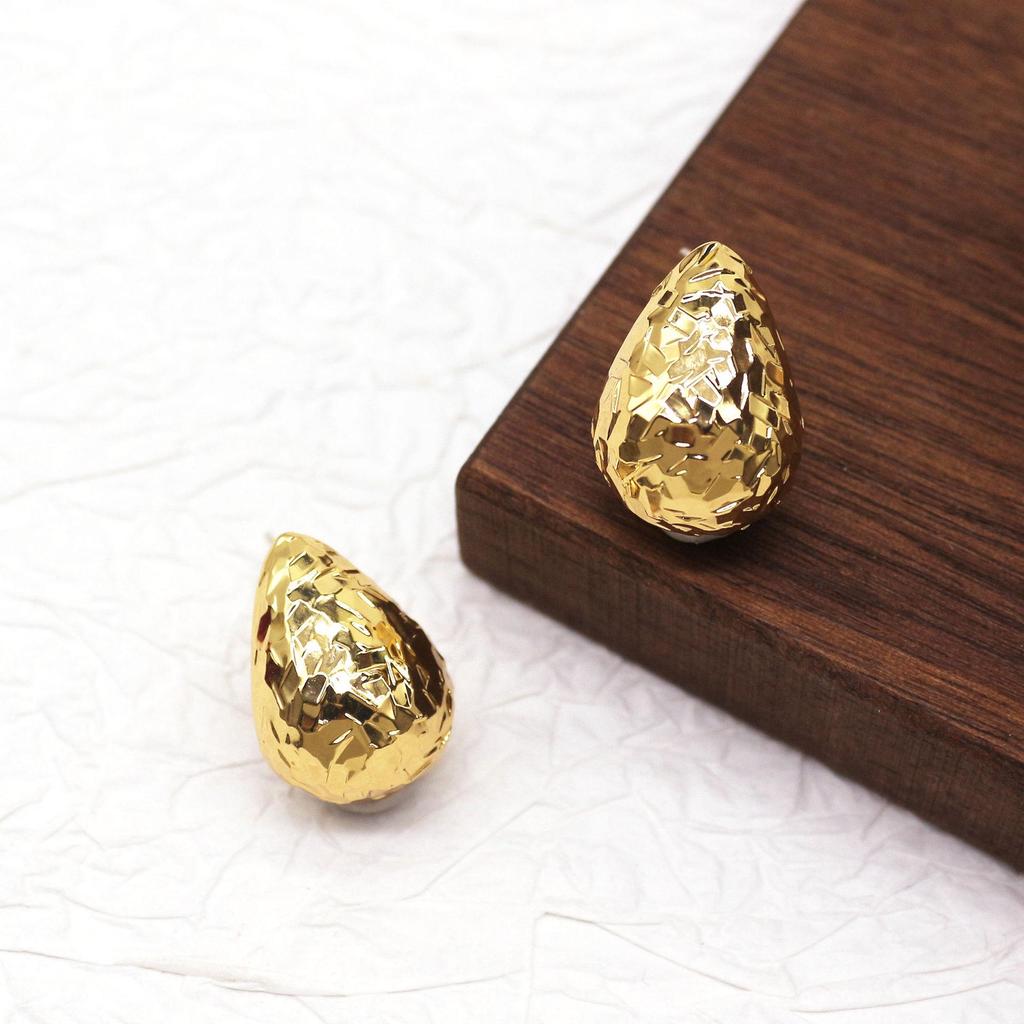 Elegant Water Drop Dangle Earrings - High-End European & American Style for Women